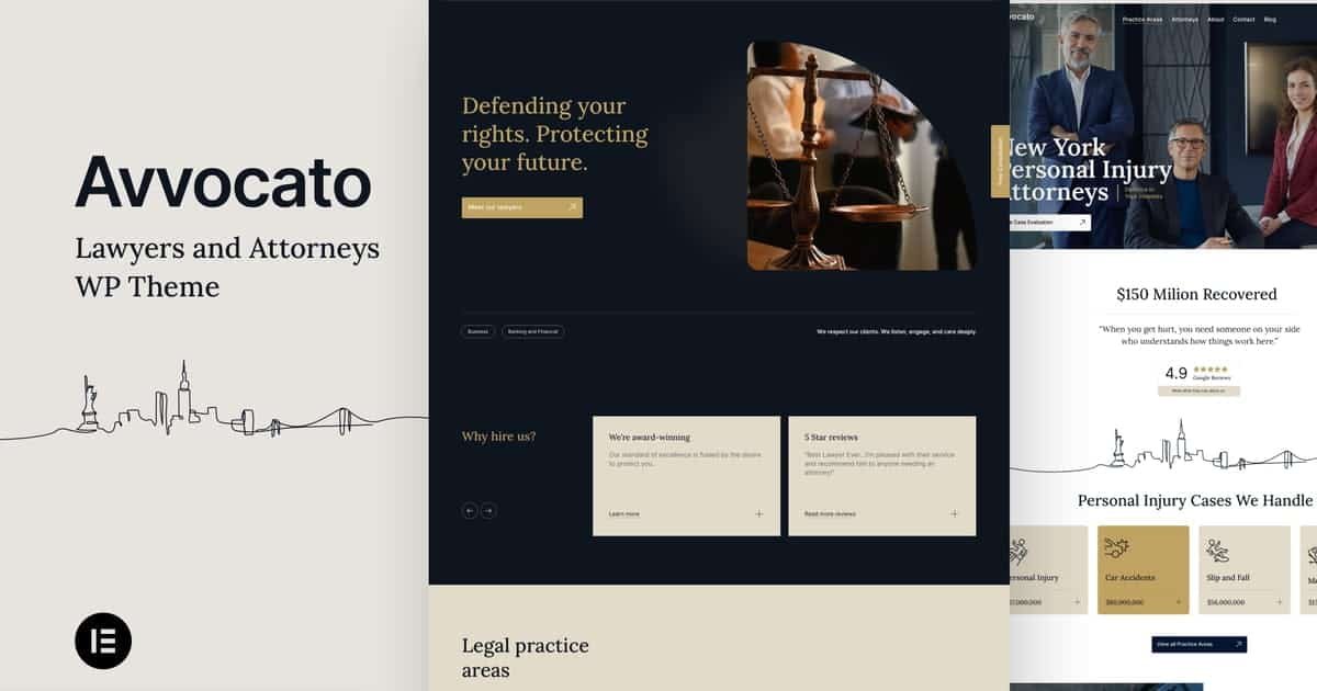 Avvocato – Law Firm WordPress Theme