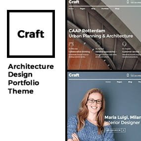 Craft Portfolio – Architecture & Design WordPress Theme