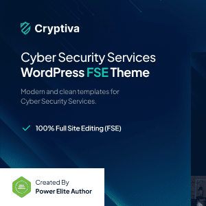 Cryptiva – Cyber Security Services Gutenverse FSE WordPress Block Theme