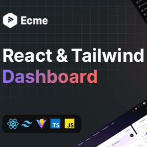 Ecme – React Tailwind Admin Template (React 19