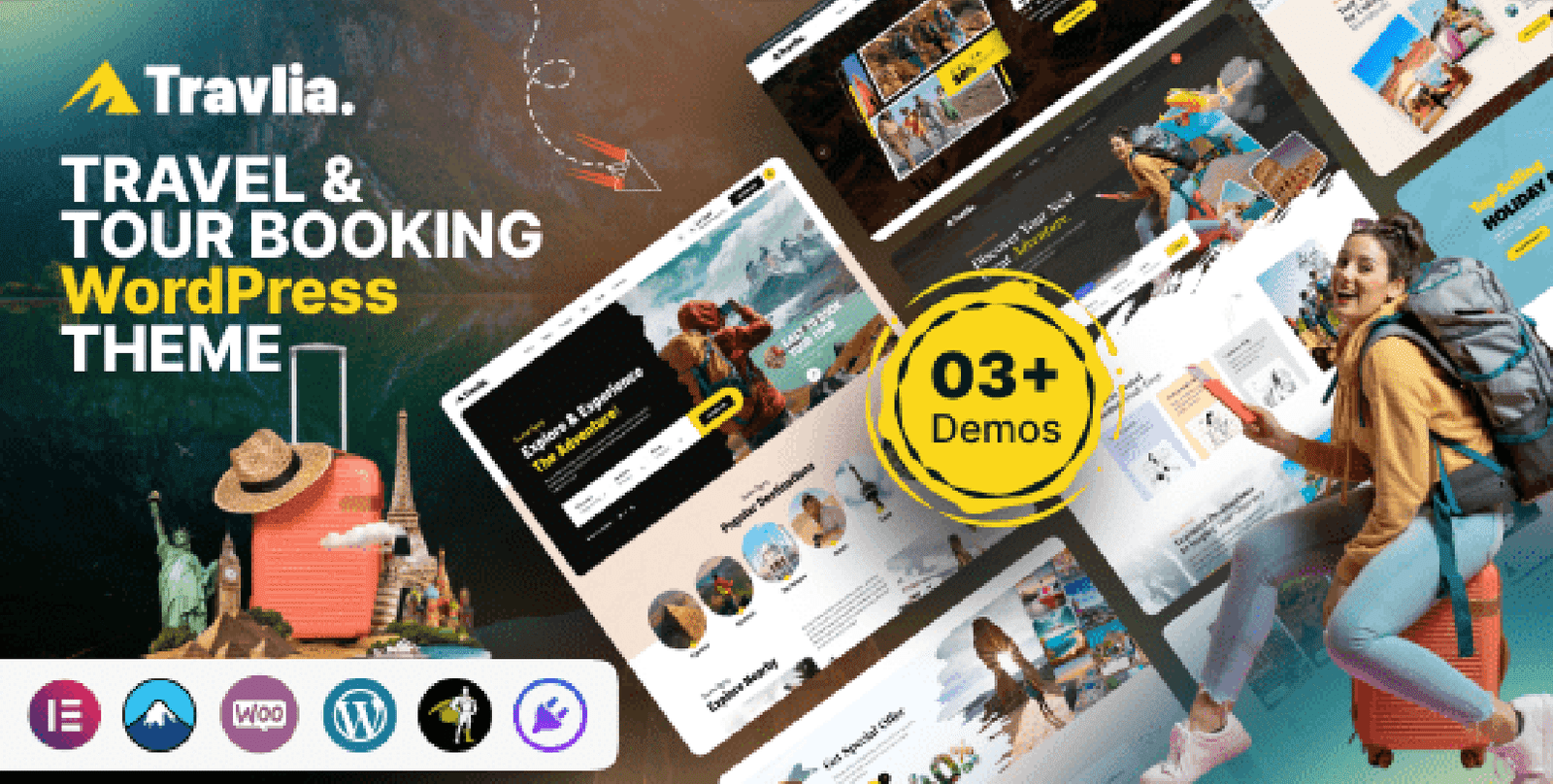 Travlia – Travel & Tour Booking WordPress Theme