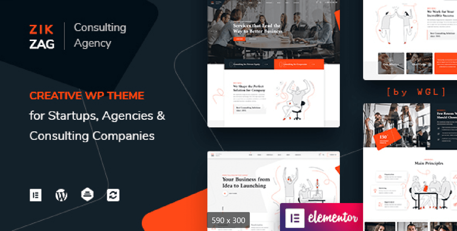 ZikZag – Consulting & Agency WordPress Theme