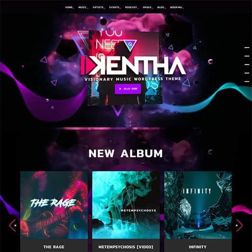 Kentha – Music WordPress Theme
