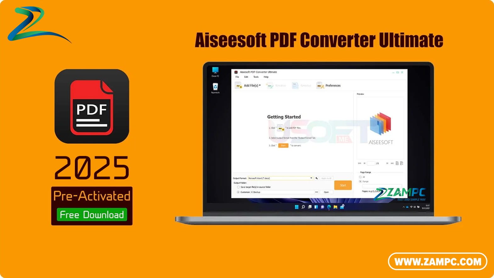 Aiseesoft PDF Converter Ultimate ZamPC