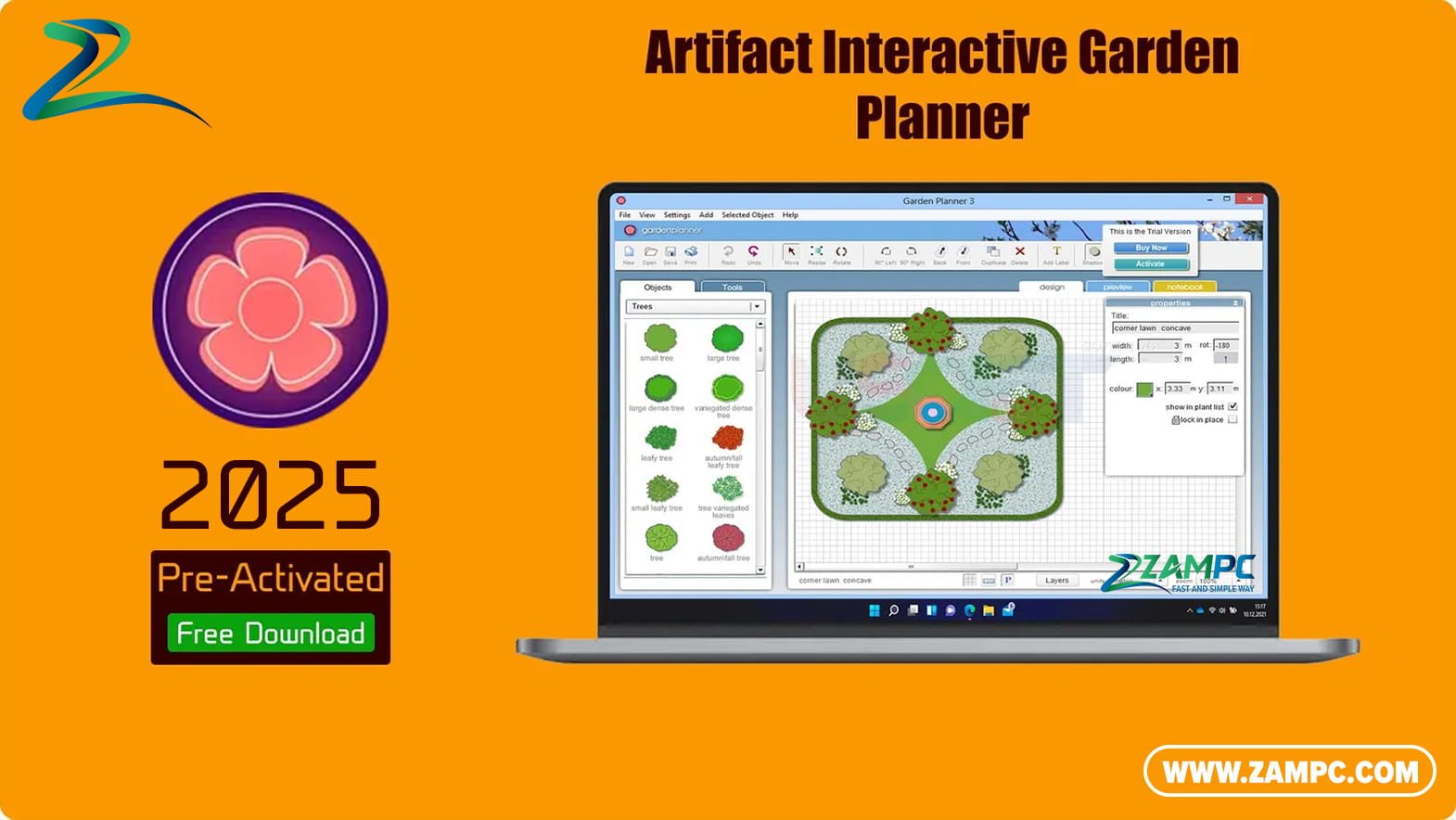Artifact Interactive Garden Planner ZamPC