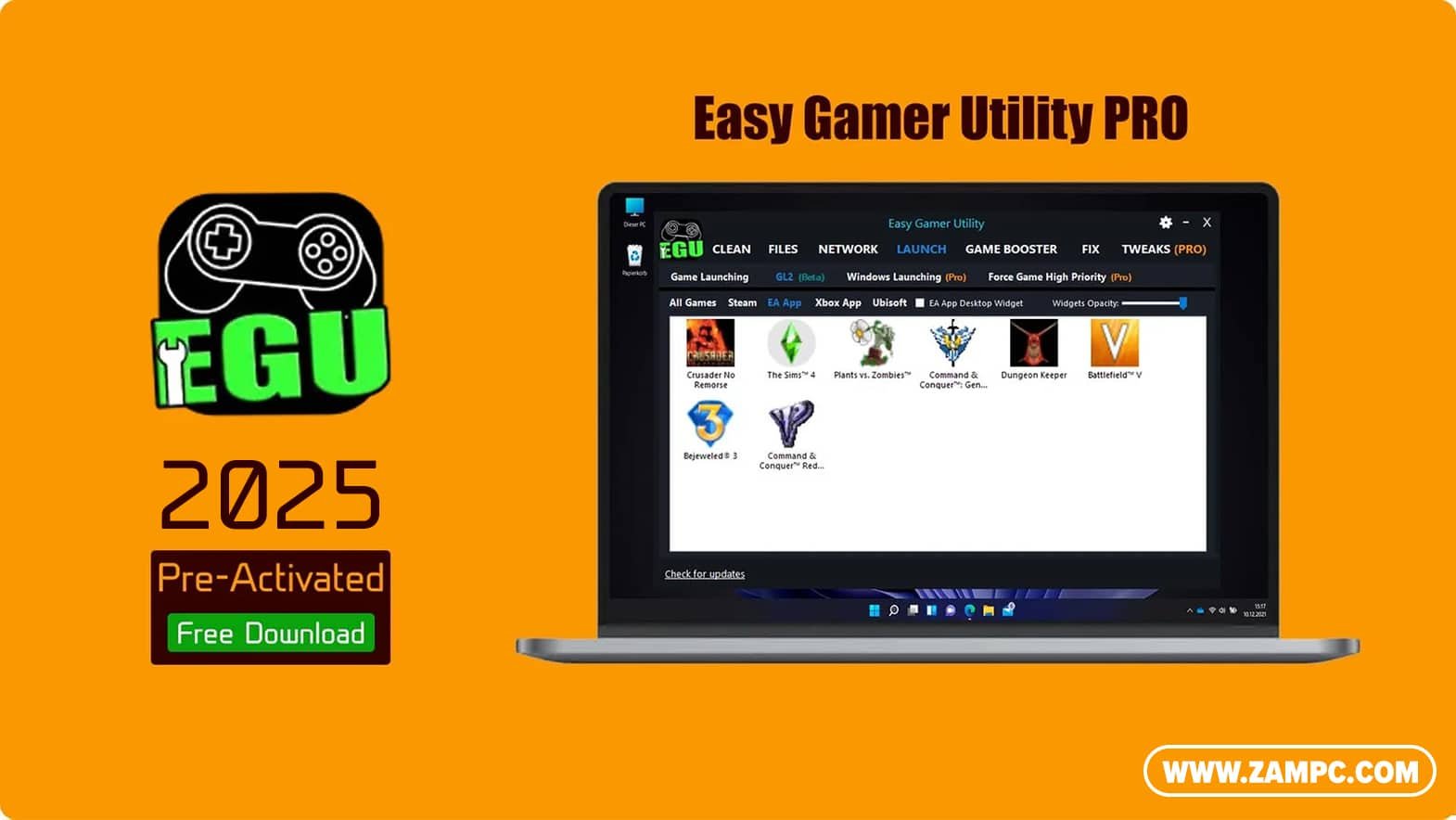 Easy Gamer Utility PRO ZamPC