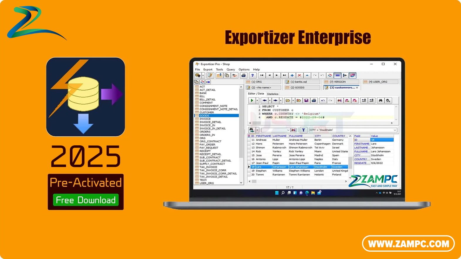 Exportizer Enterprise ZamPC