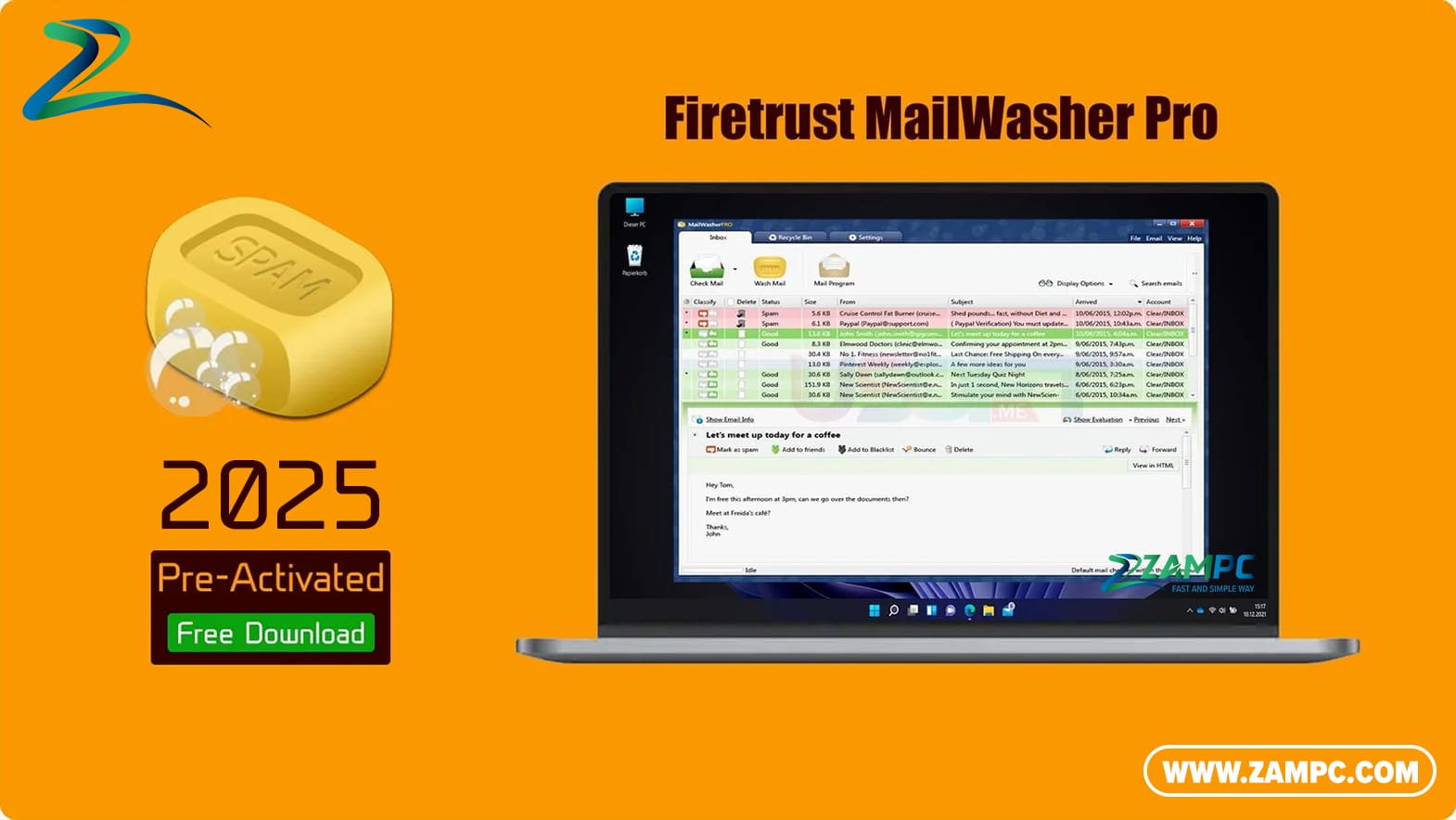 Firetrust MailWasher Pro ZamPC