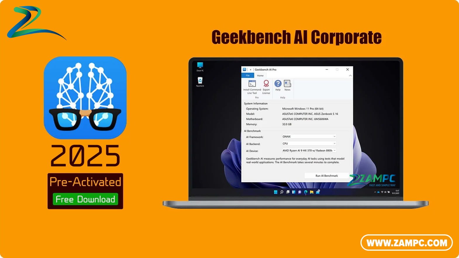 Geekbench AI Corporate ZamPC