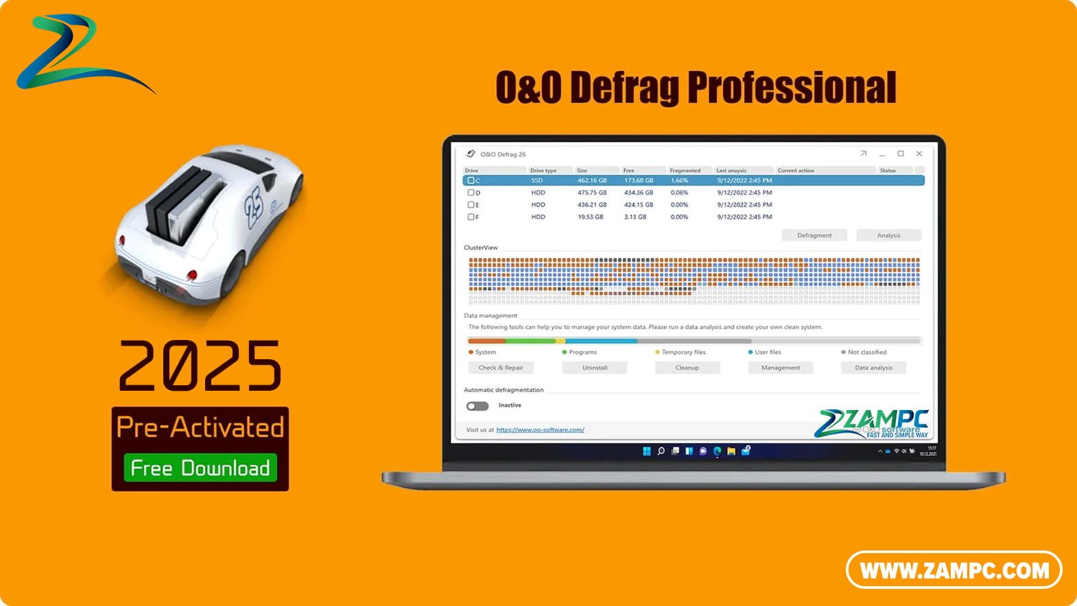O&O Defrag Professional ZamPC