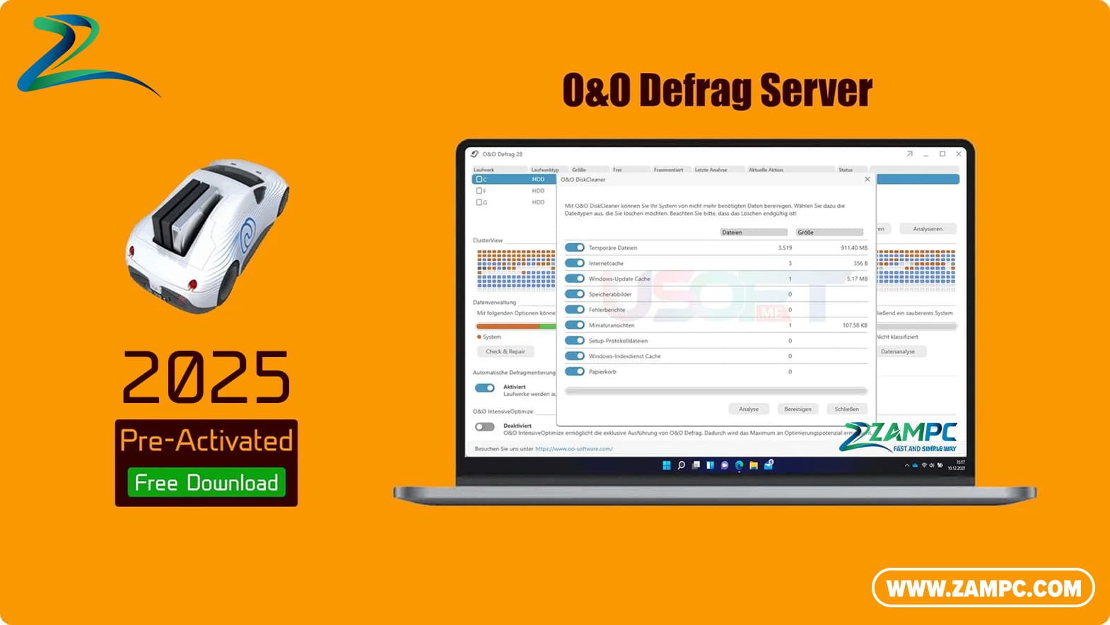 O&O Defrag Server ZamPC