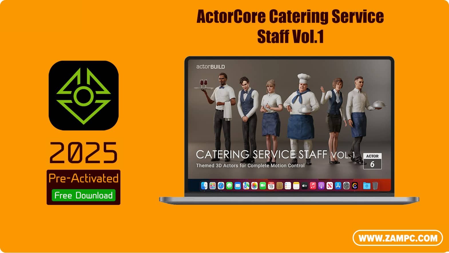 Reallusion ActorCore Catering Service Staff Vol.1 ZamPC