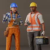 Reallusion ActorCore Construction Workers Vol