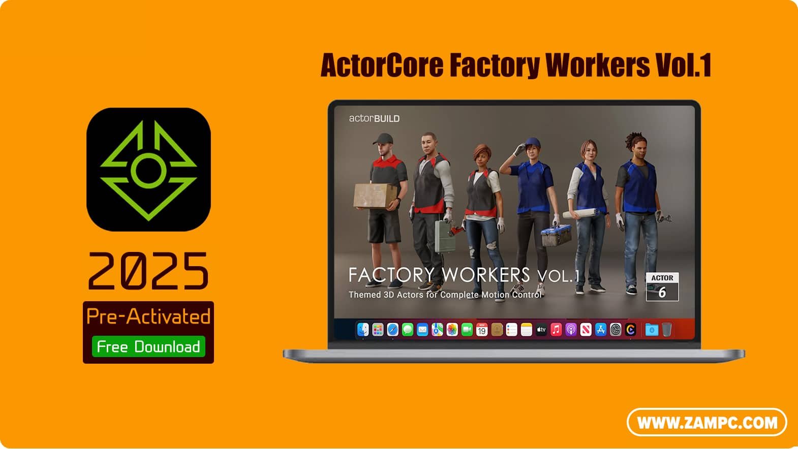 Reallusion ActorCore Factory Workers Vol.1 ZamPC