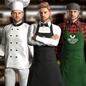 Reallusion Food Services Industry Outfit ZamPC
