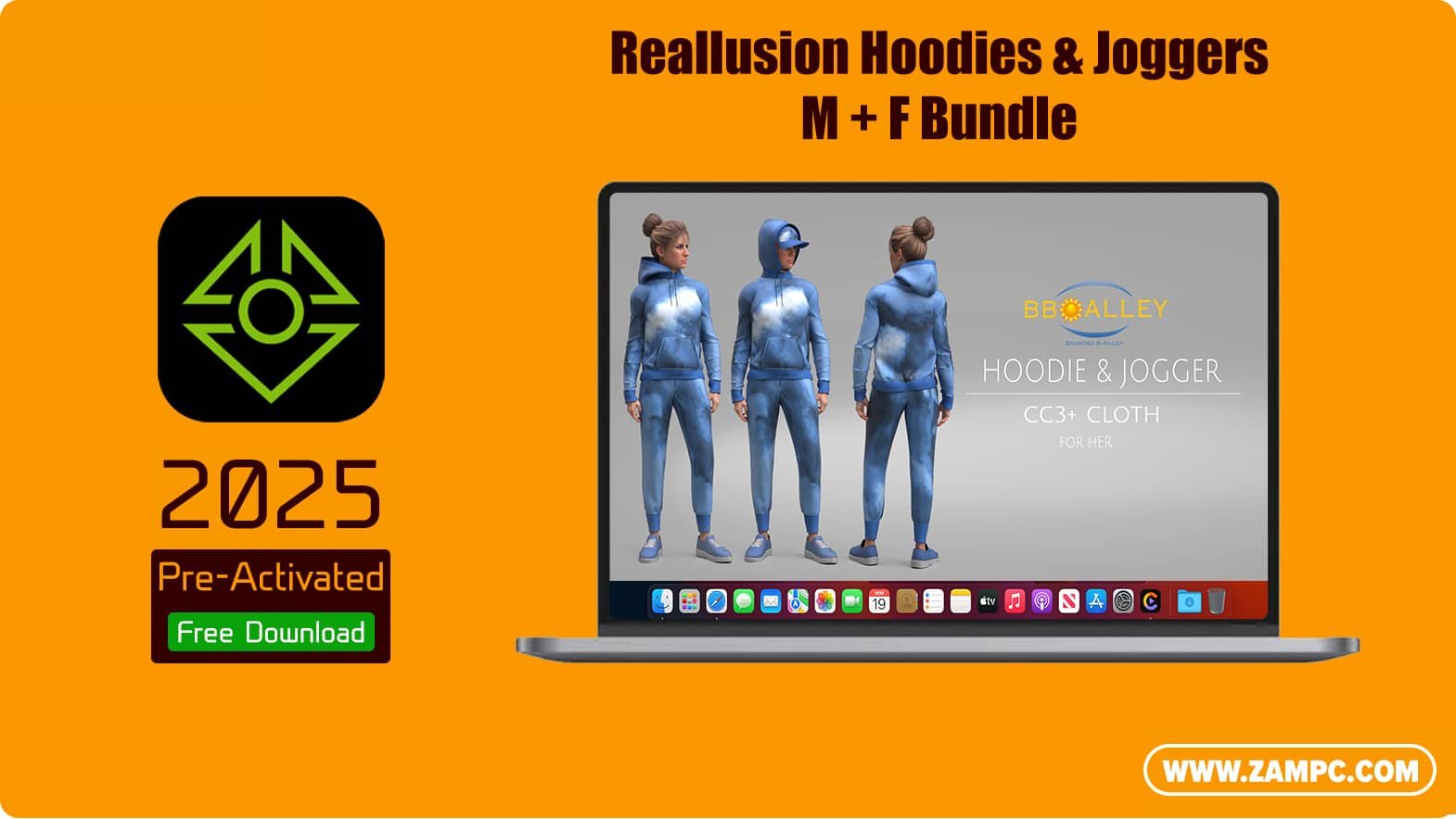 Reallusion Hoodies & Joggers M + F Bundle ZamPC