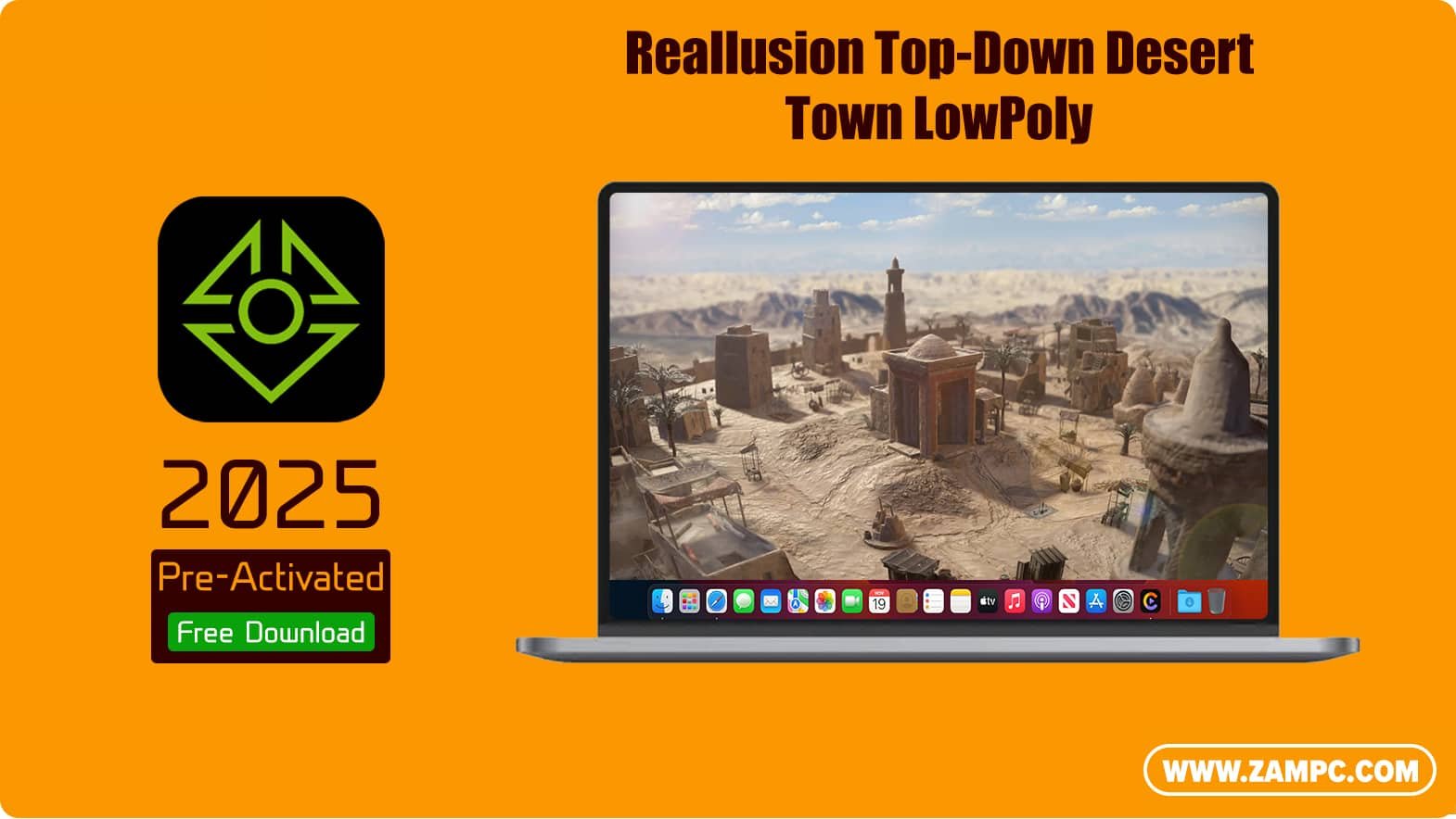 Reallusion Top-Down Desert Town LowPoly ZamPC