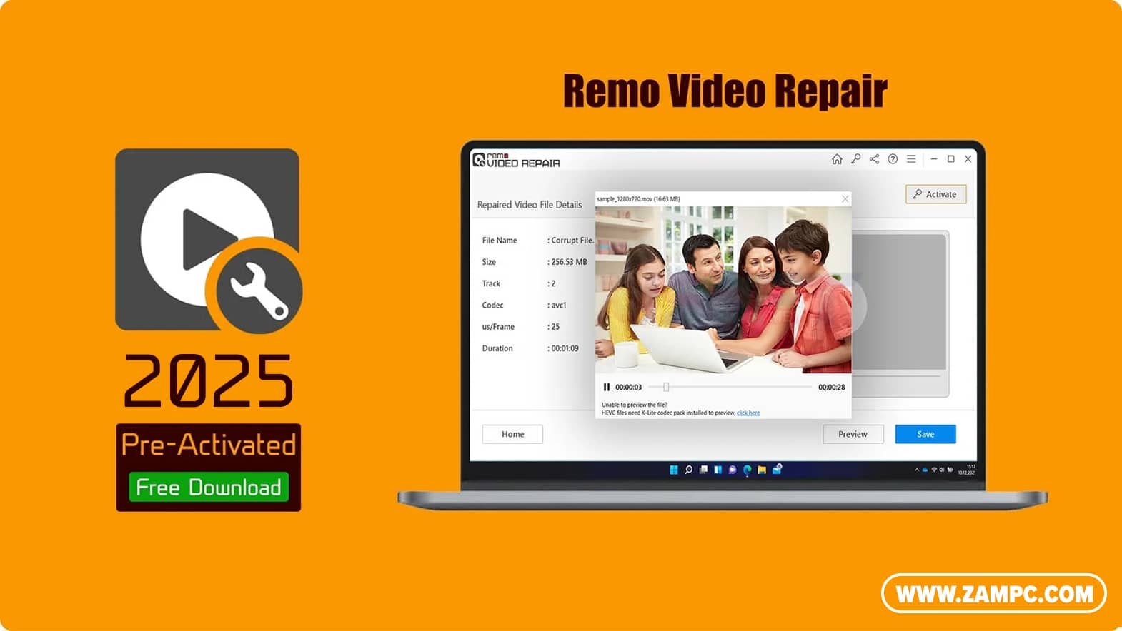 Remo Video Repair ZamPC