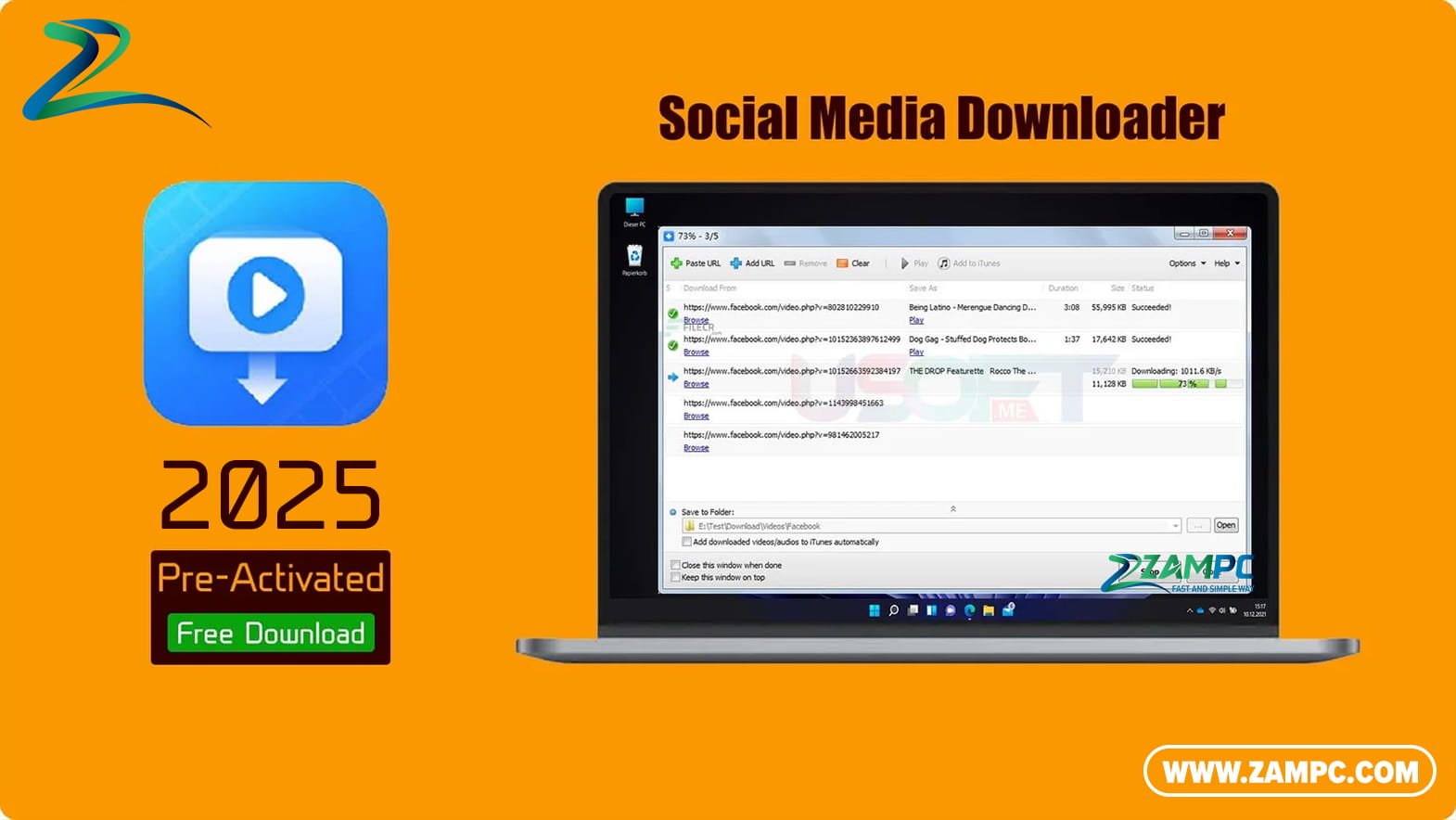Social Media Downloader ZamPC