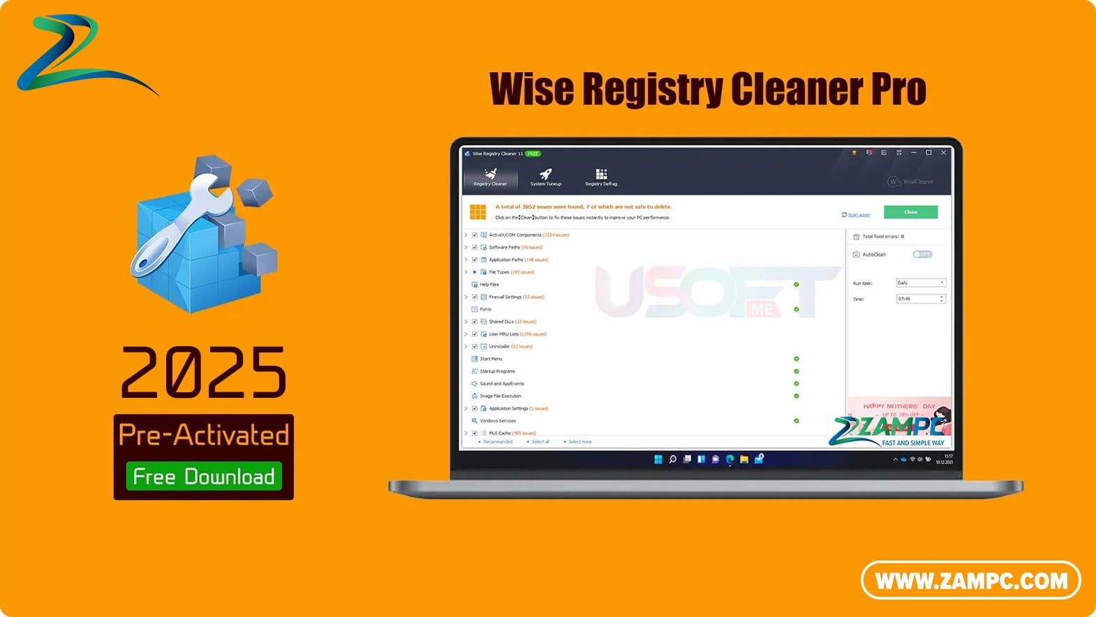 Wise Registry Cleaner Pro ZamPC