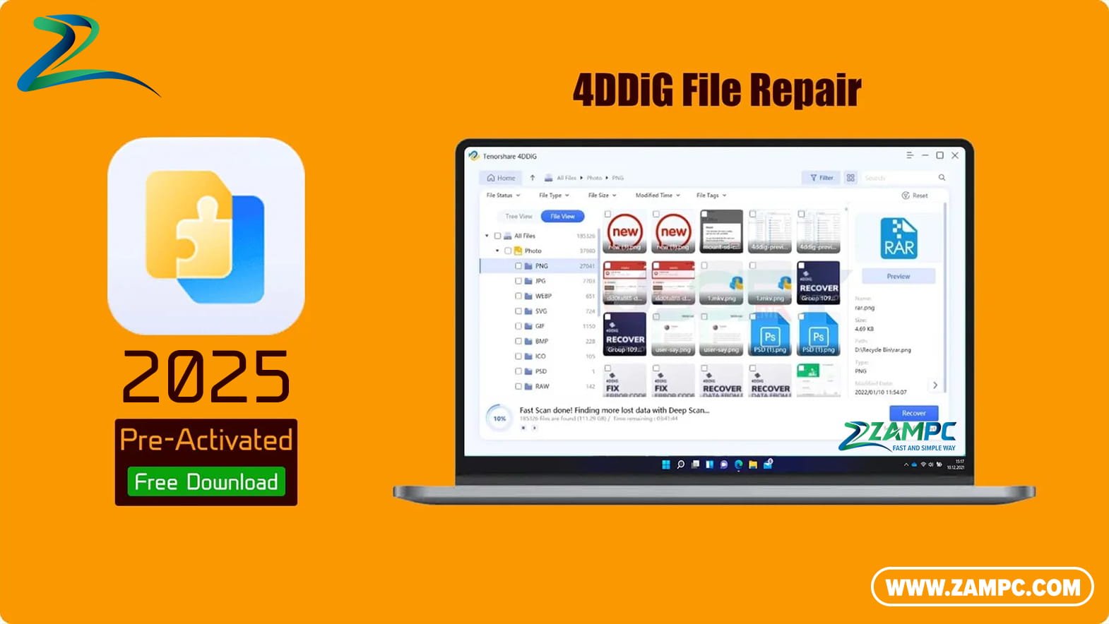 4DDiG File Repair ZamPC