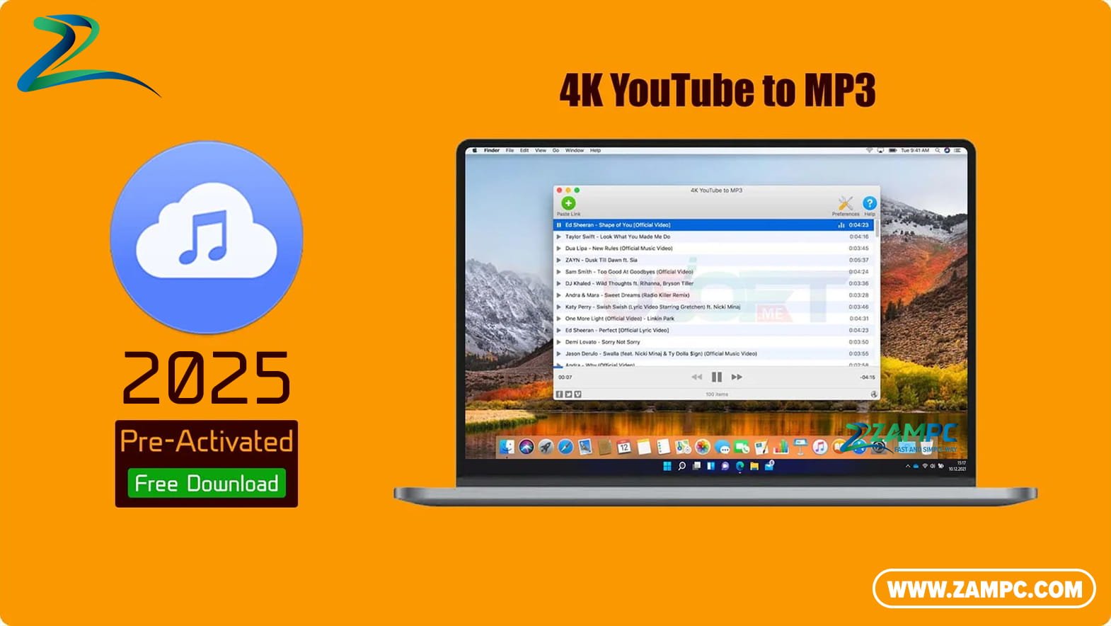 4K YouTube to MP3 ZamPC