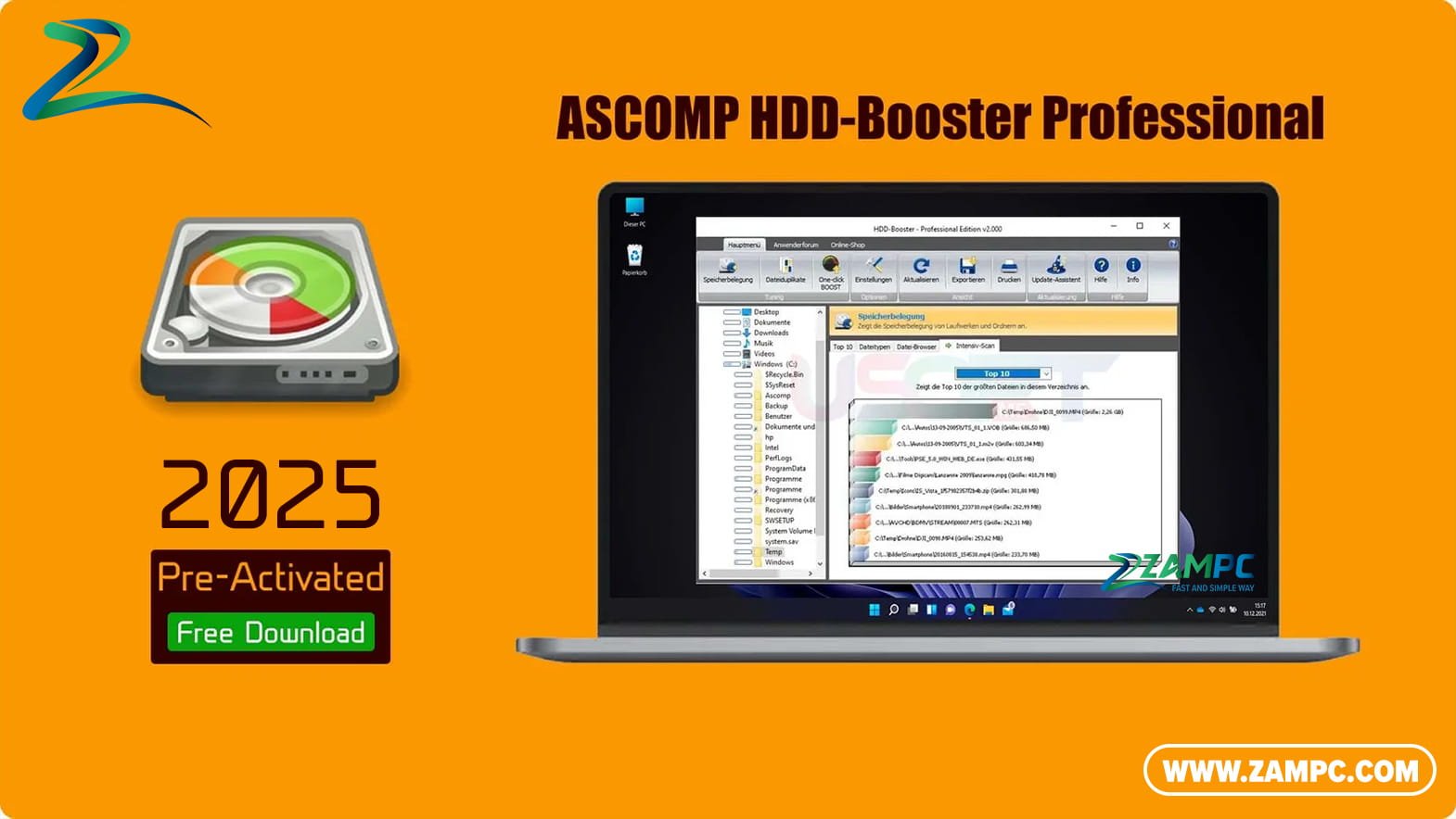 ASCOMP HDD-Booster Professional ZamPC