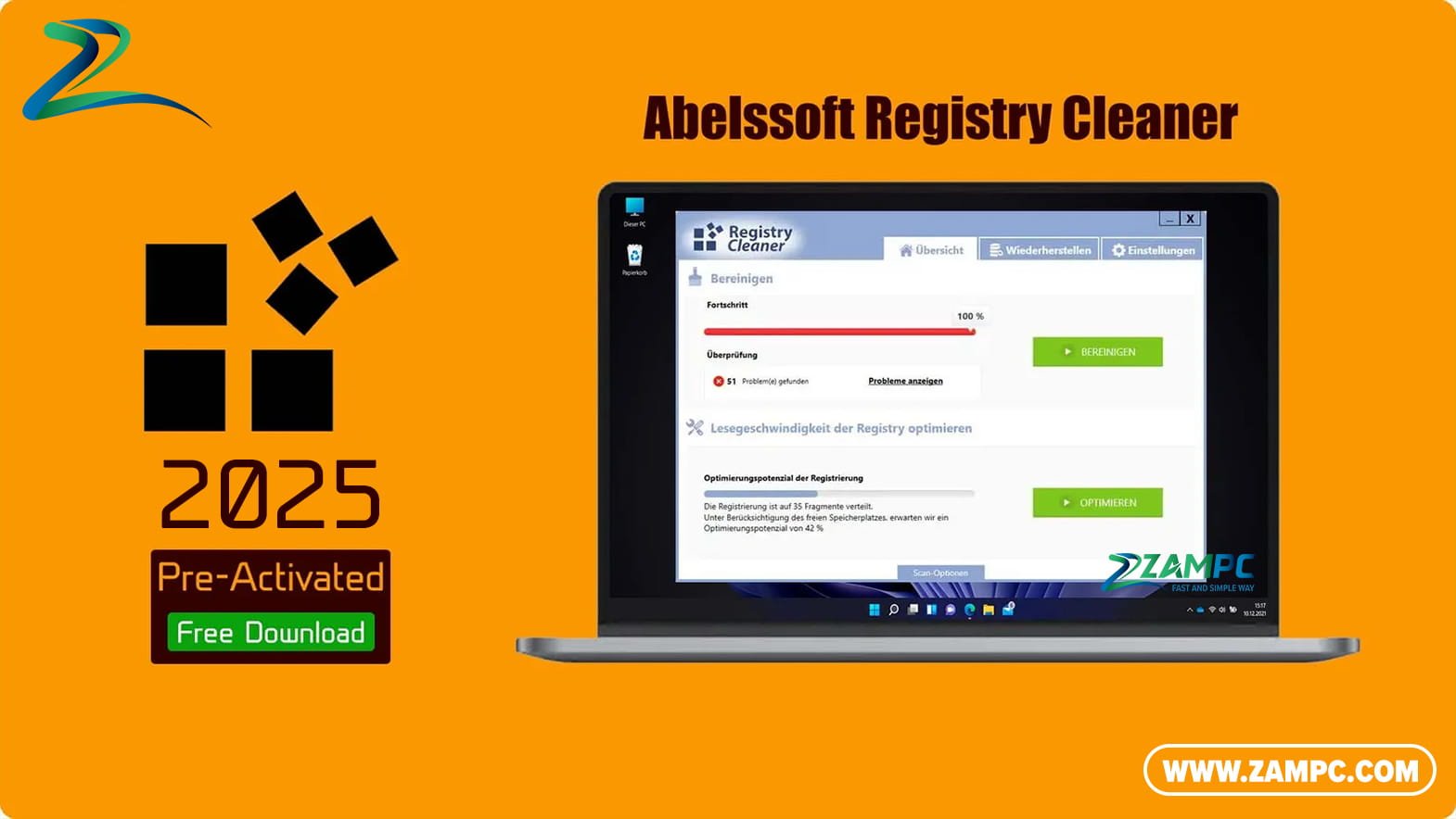 Abelssoft Registry Cleaner ZamPC