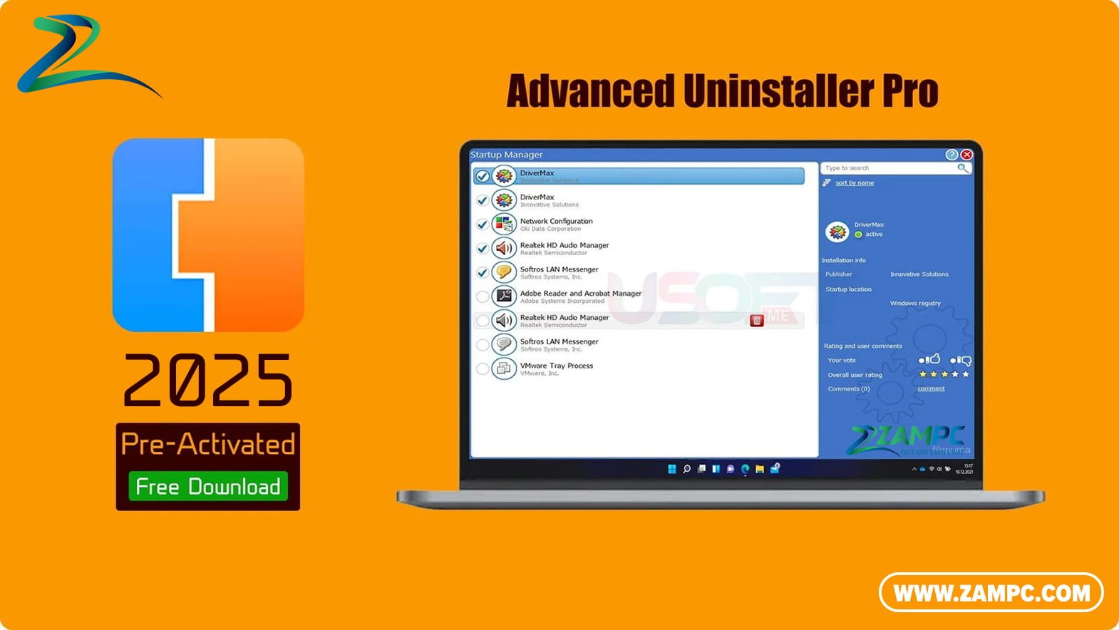 Advanced Uninstaller Pro ZamPC