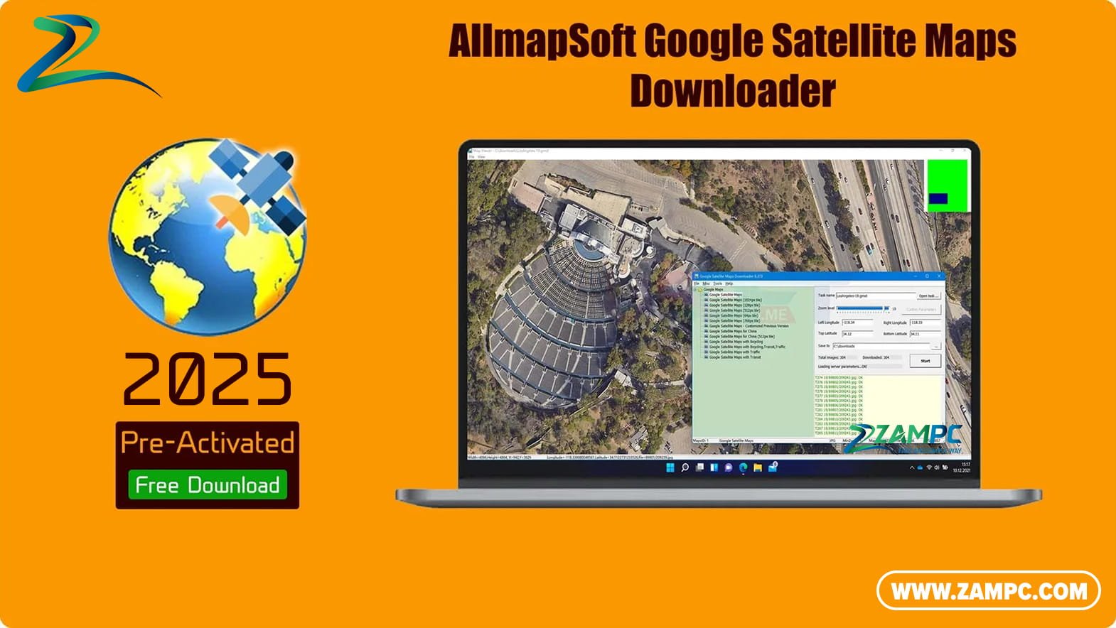 AllmapSoft Google Satellite Maps Downloader ZamPC