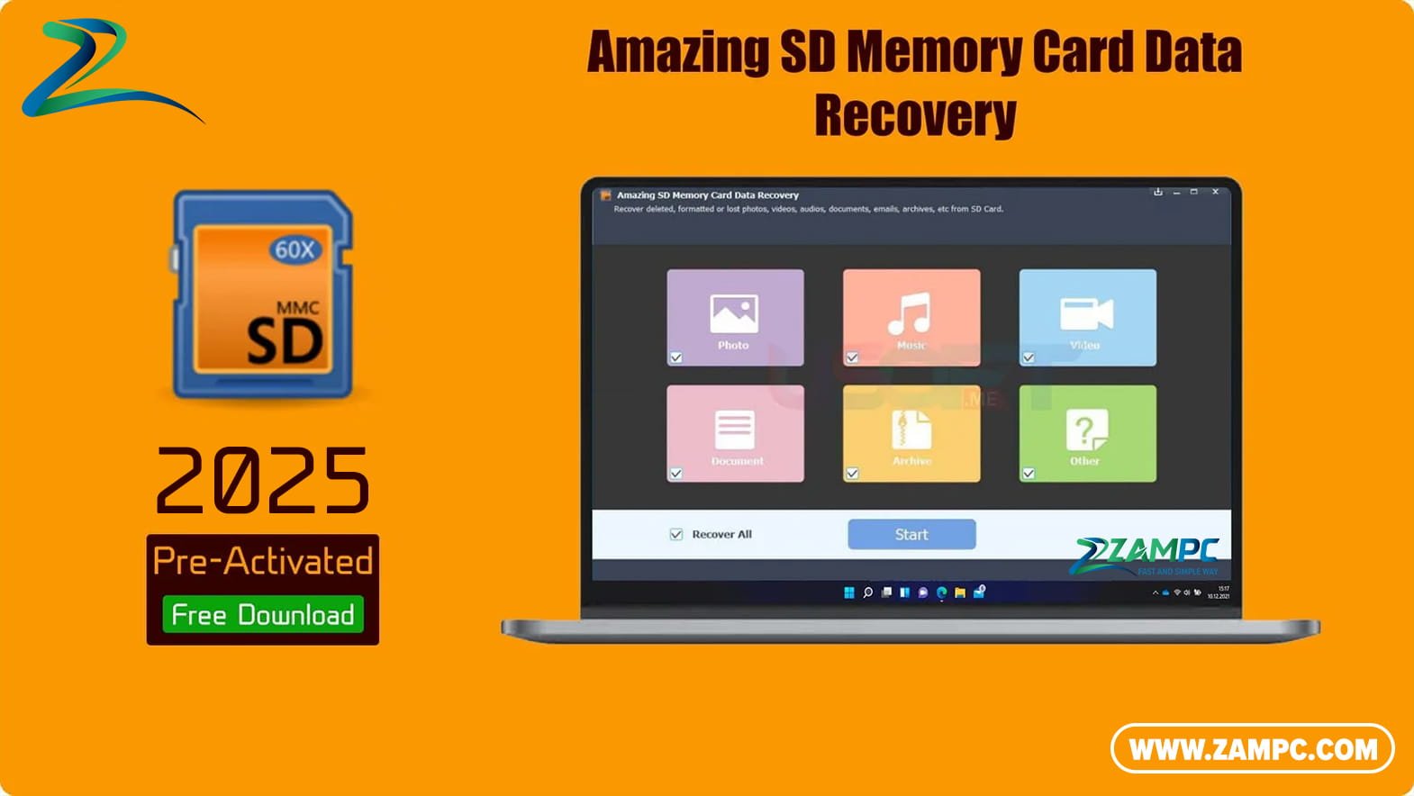 Amazing SD Memory Card Data Recovery ZamPC