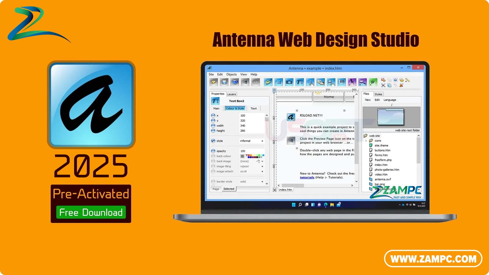 Antenna Web Design Studio ZamPC