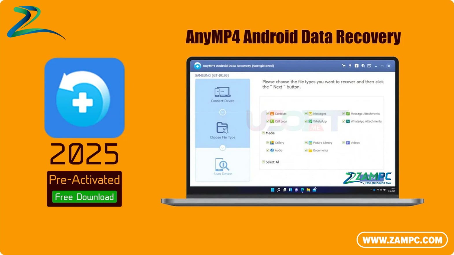 AnyMP4 Android Data Recovery ZamPC