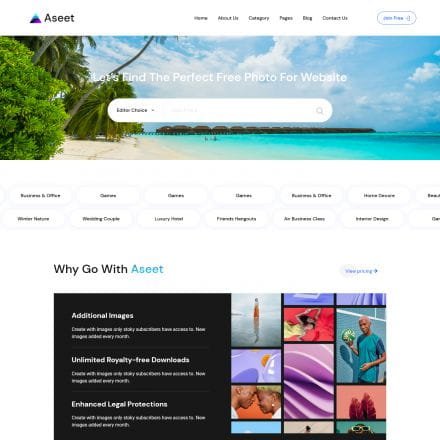 Aseet WordPress Theme ZamPC logo