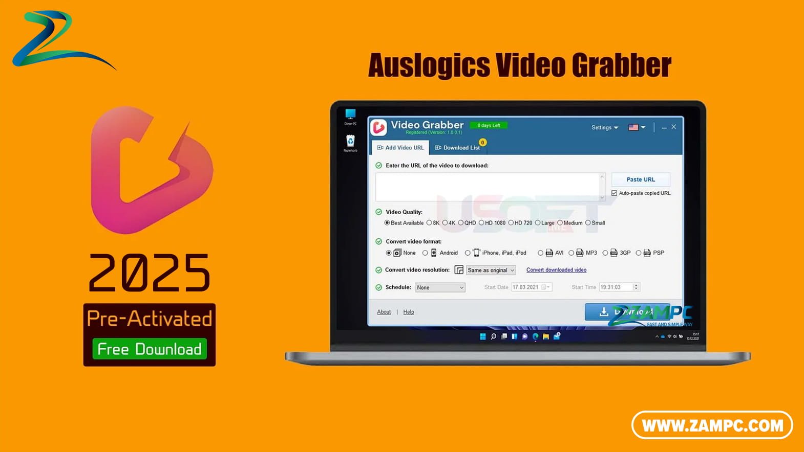 Auslogics Video Grabber ZamPC