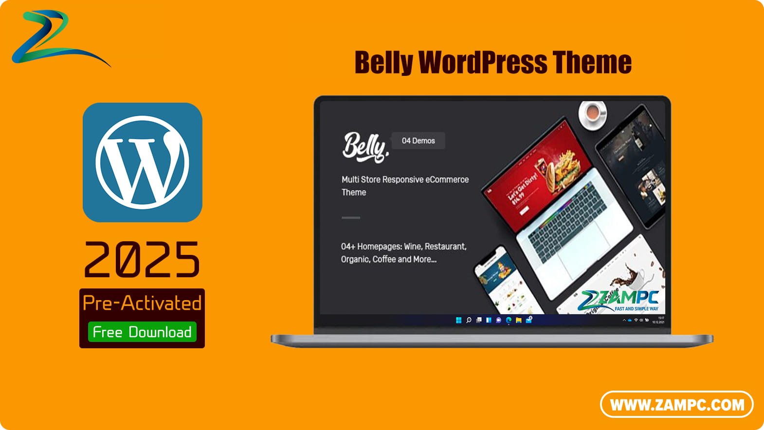 Belly WordPress Theme ZamPC