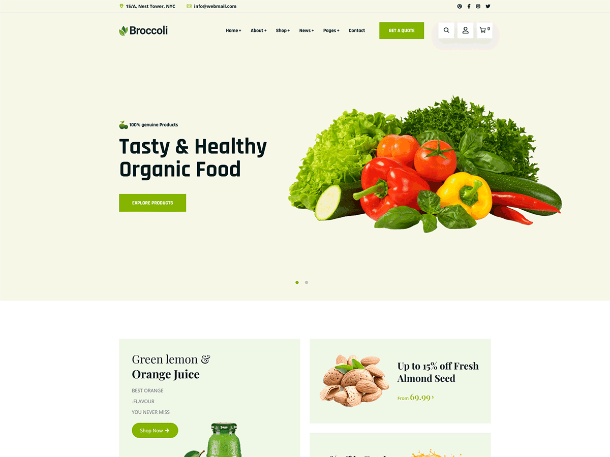 Broccoli WordPress Theme ZamPC