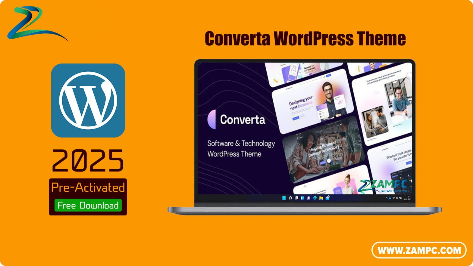 Converta WordPress Theme ZamPC