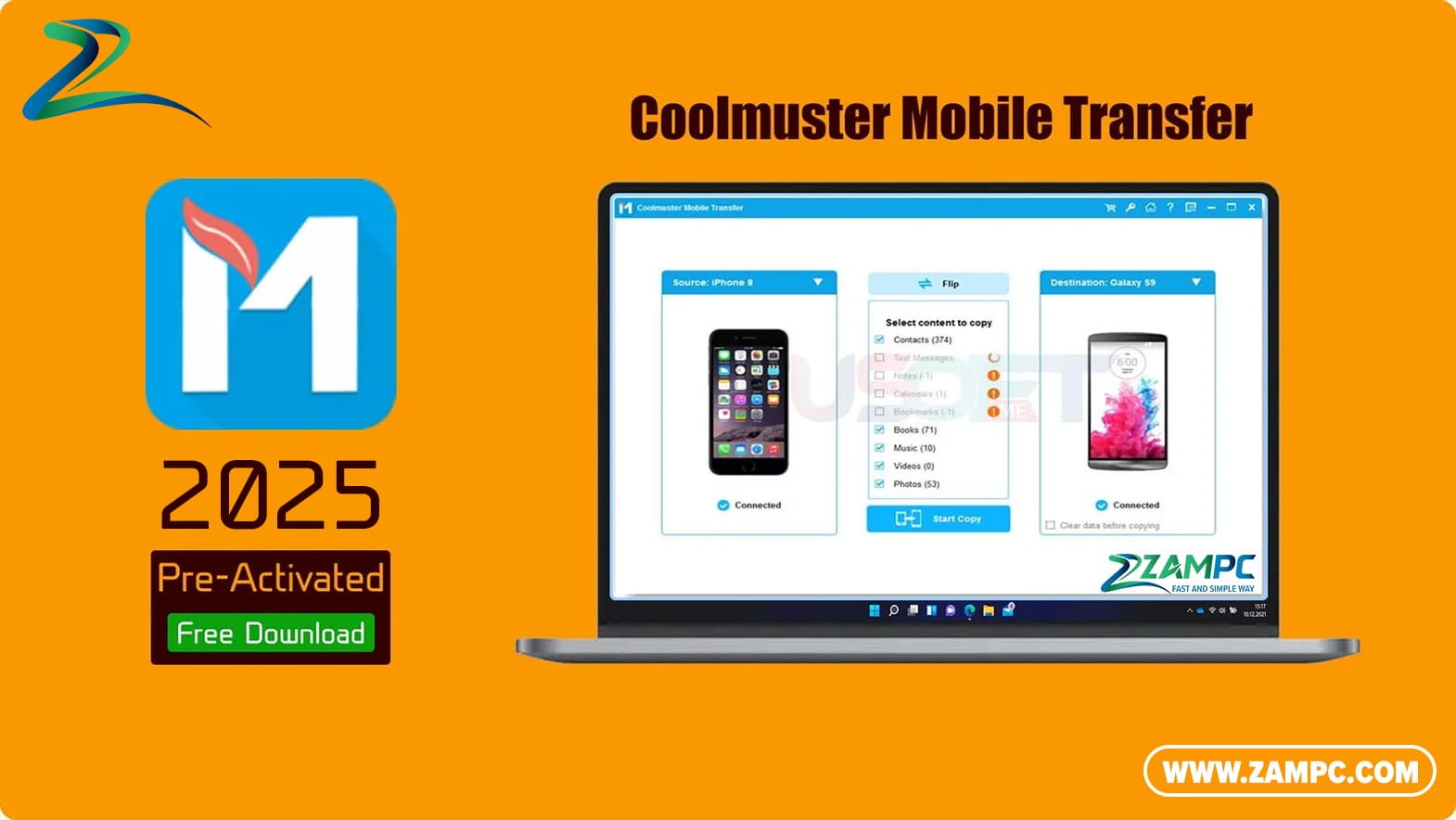 Coolmuster Mobile Transfer ZamPC