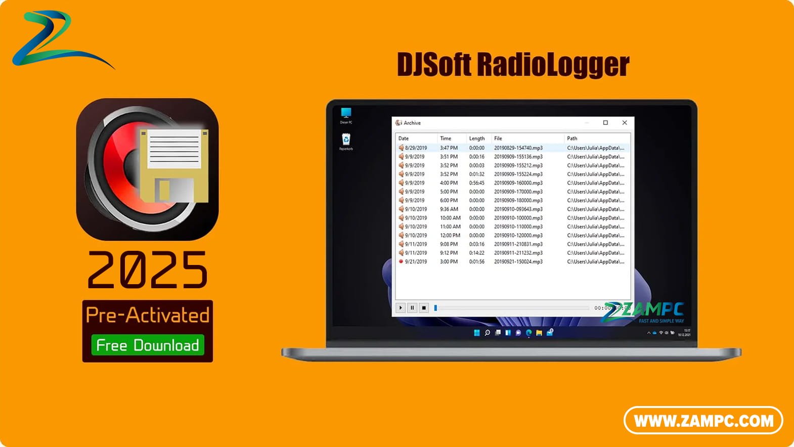 DJSoft RadioLogger ZamPC