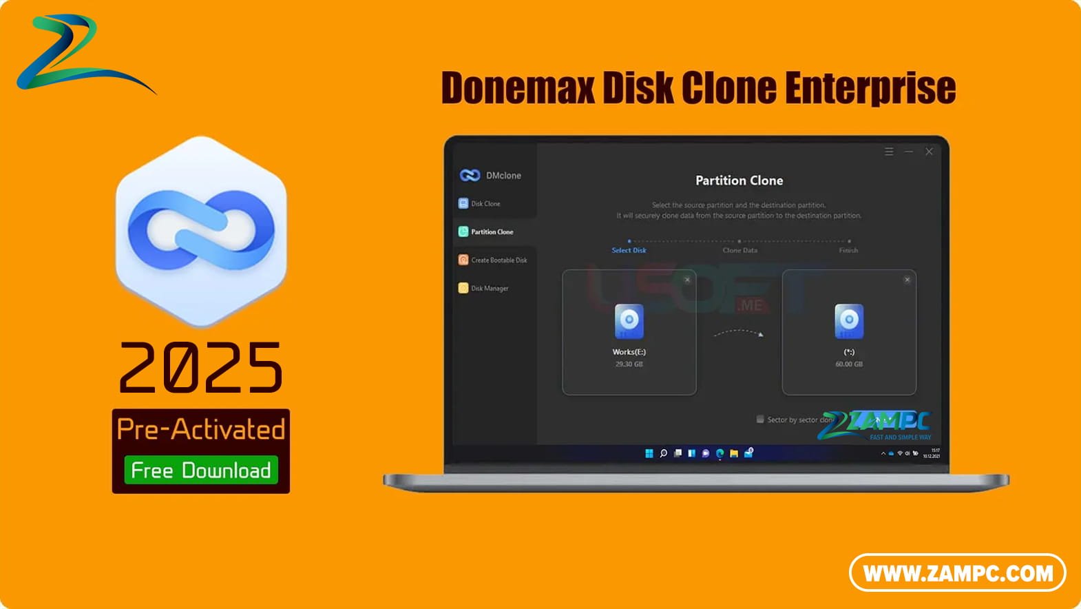 Donemax Disk Clone Enterprise ZamPC