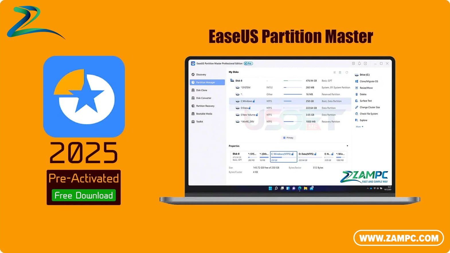 EaseUS Partition Master ZamPC