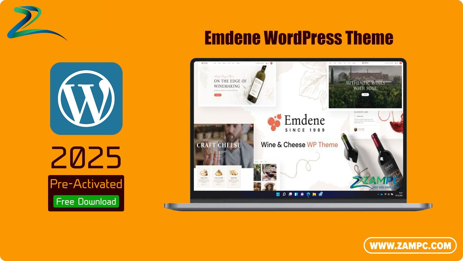 Emdene WordPress Theme ZamPC