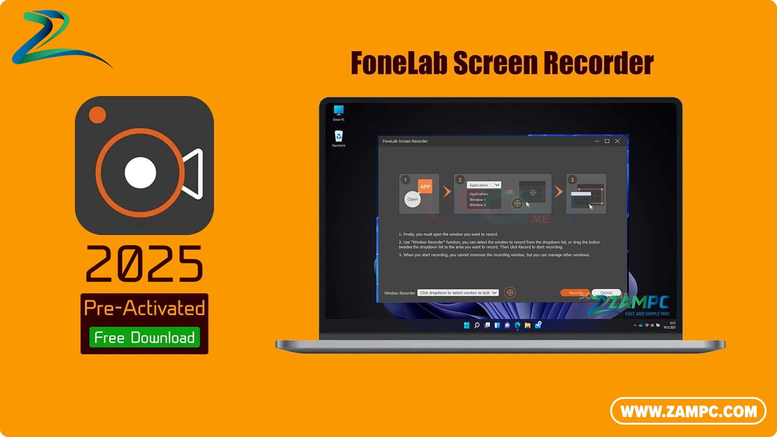 FoneLab Screen Recorder ZamPC