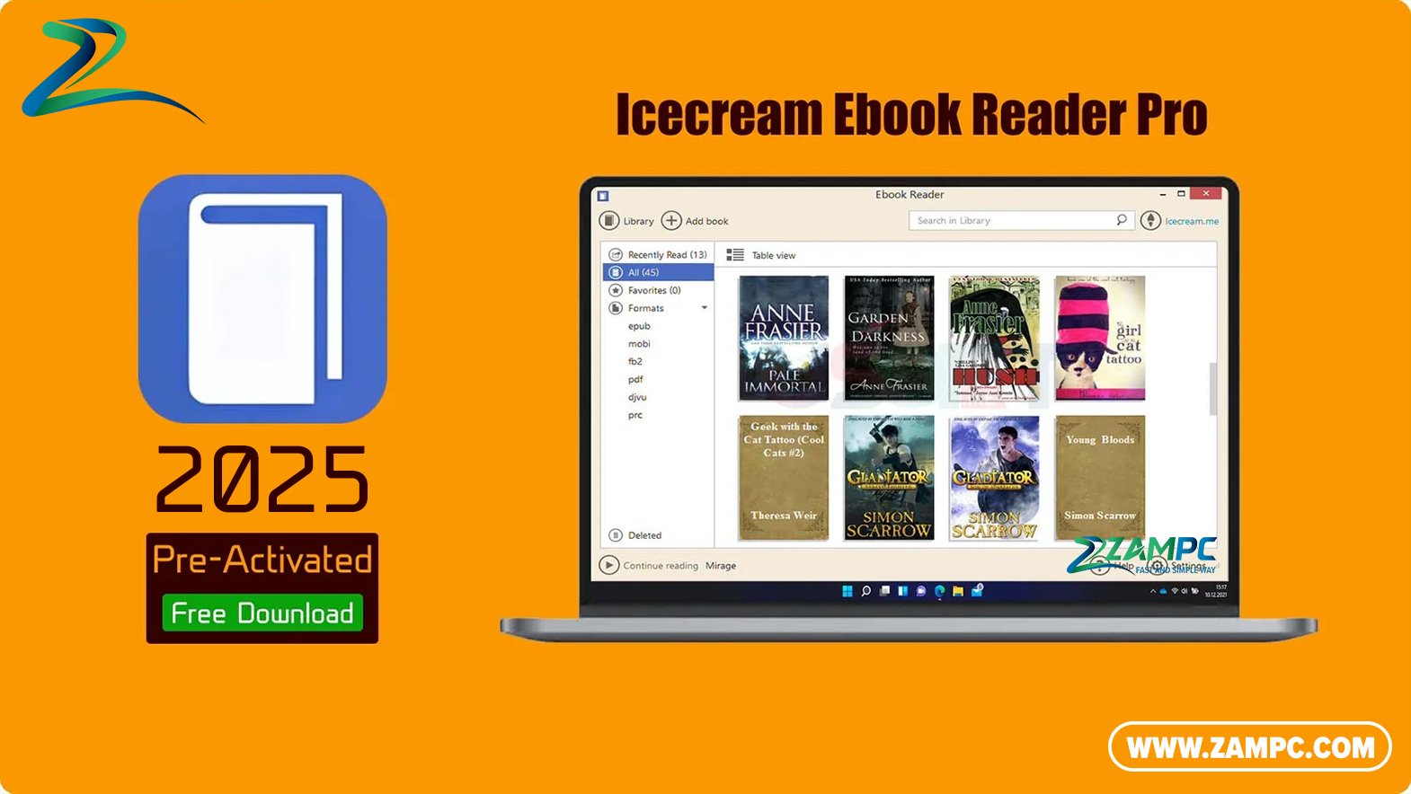 Icecream Ebook Reader Pro ZamPC