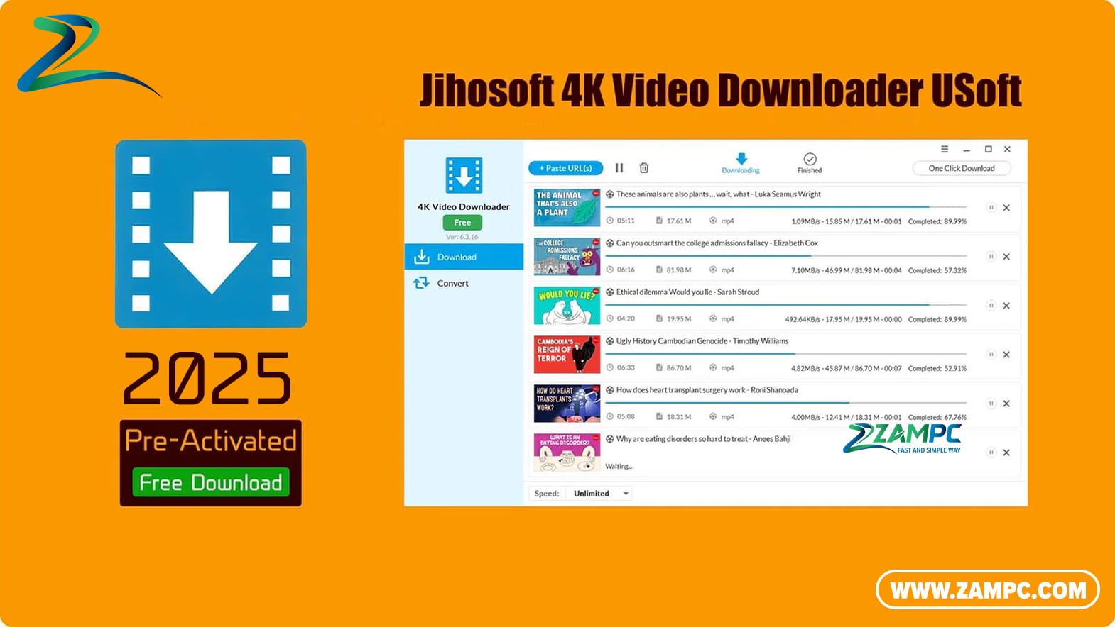 Jihosoft 4K Video Downloader Pro ZamPC