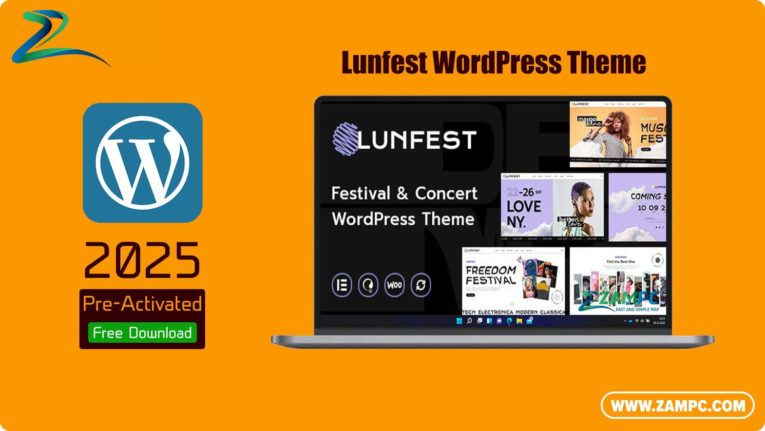 Lunfest WordPress Theme ZamPC