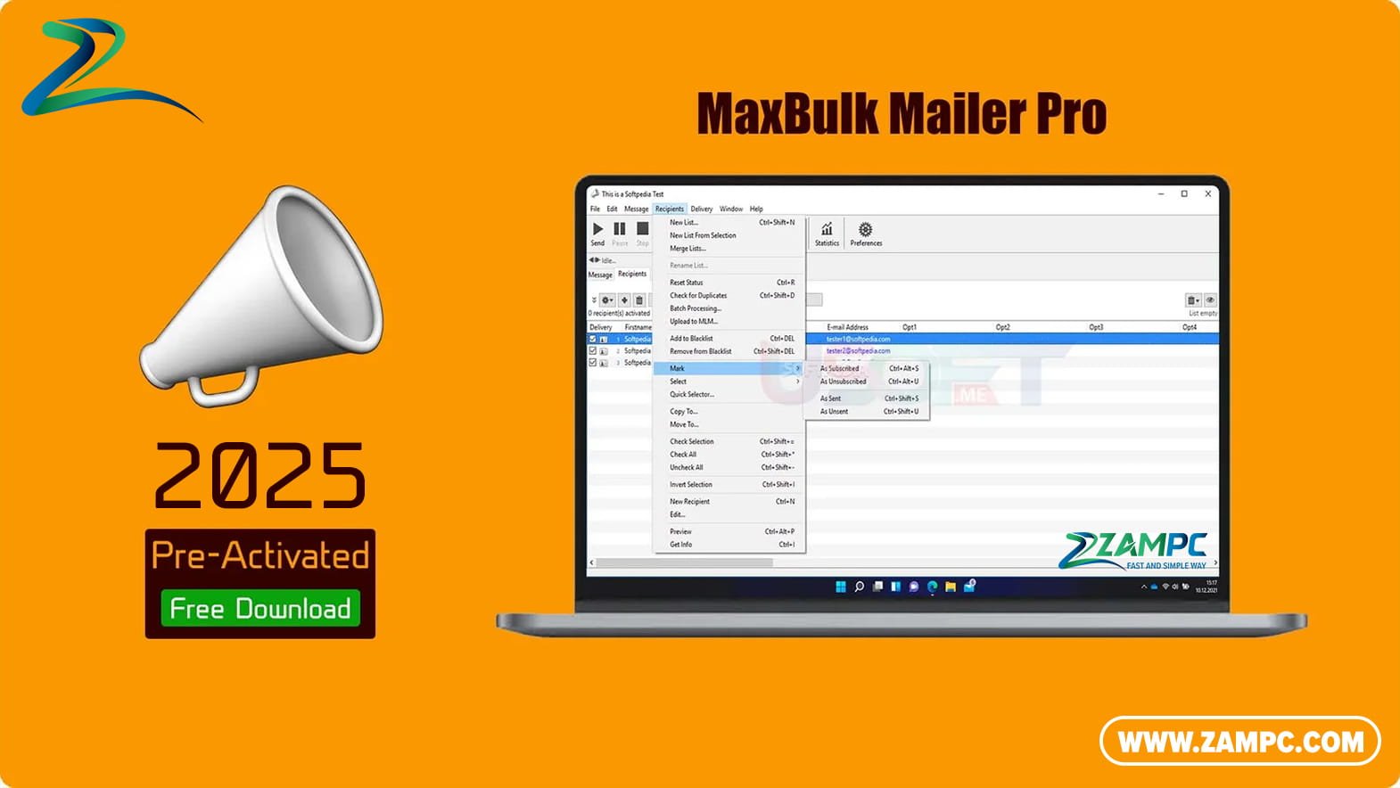 MaxBulk Mailer Pro ZamPC