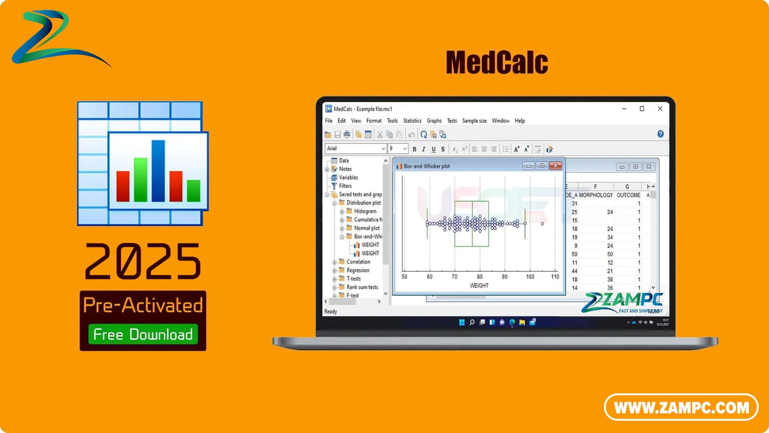MedCalc ZamPC
