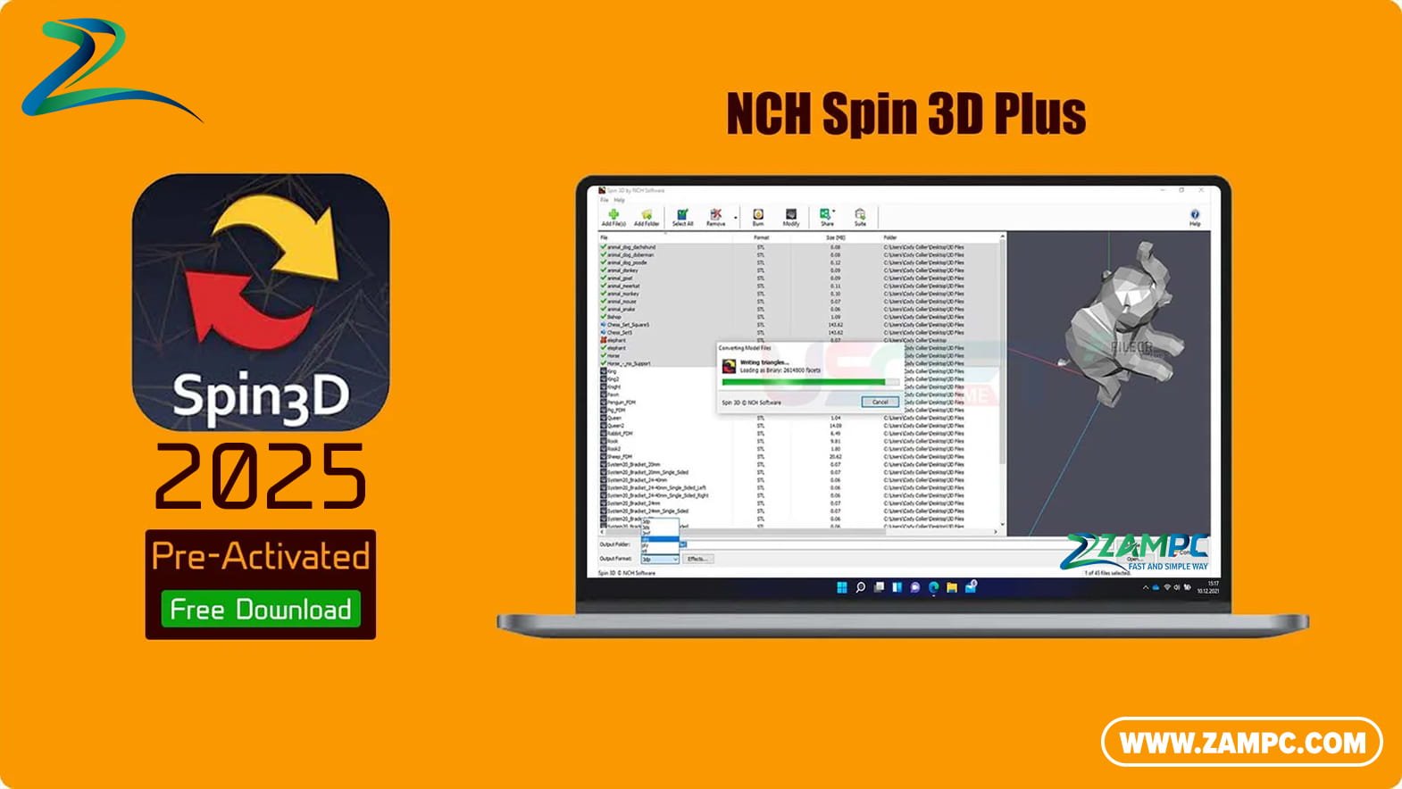 NCH Spin 3D Plus ZamPC